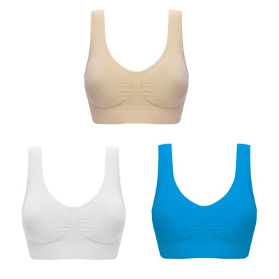 BowLift | Value pack 3pcs Seamless Push Up Bra Wireless Underwear