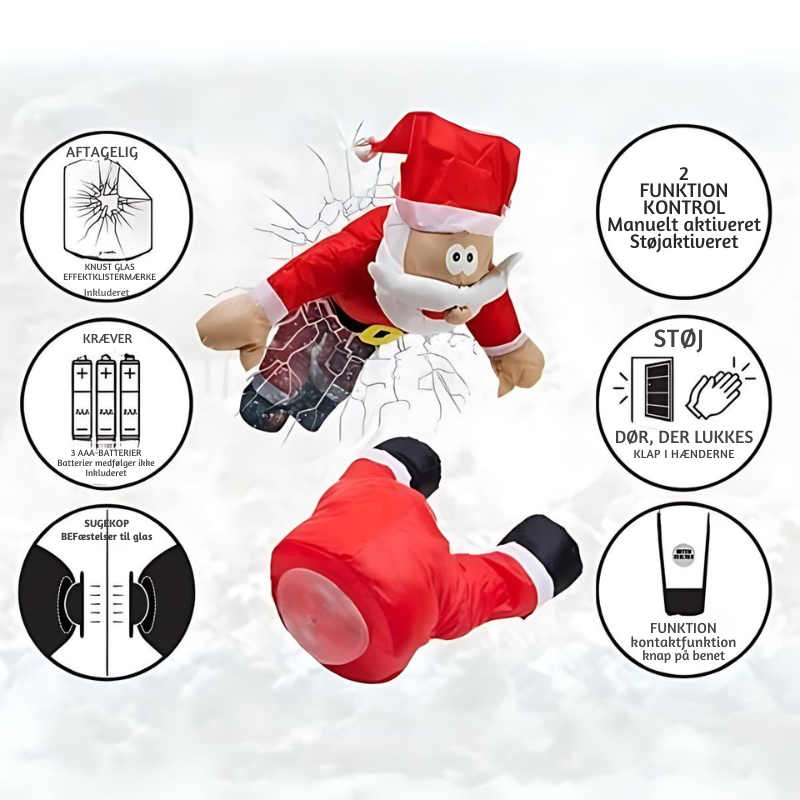 BowLift | WindowFest | Christmas Window Decoration Santa Reindeer Party Decoration