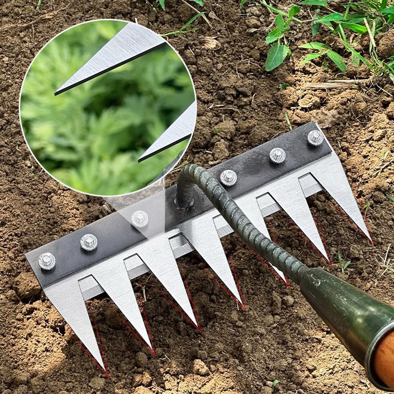 TuinTand Expert – Versatile Hand Rake Made of Carbon Steel for Precision Work | Bowlift