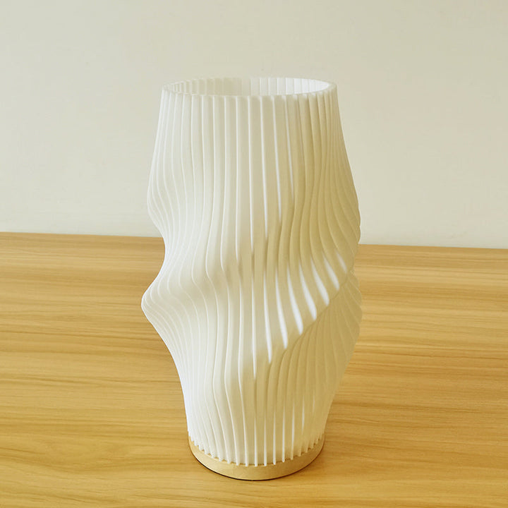 BowLift | Frenchlight Table Lamp - Elegant Pleated Table Lamp in French Cream for Atmospheric Spaces