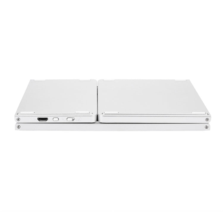 BowLift | B033 Rechargeable 3-fold foldable 64 Keys Bluetooth Wireless Keyboard with Touchpad (Silver)