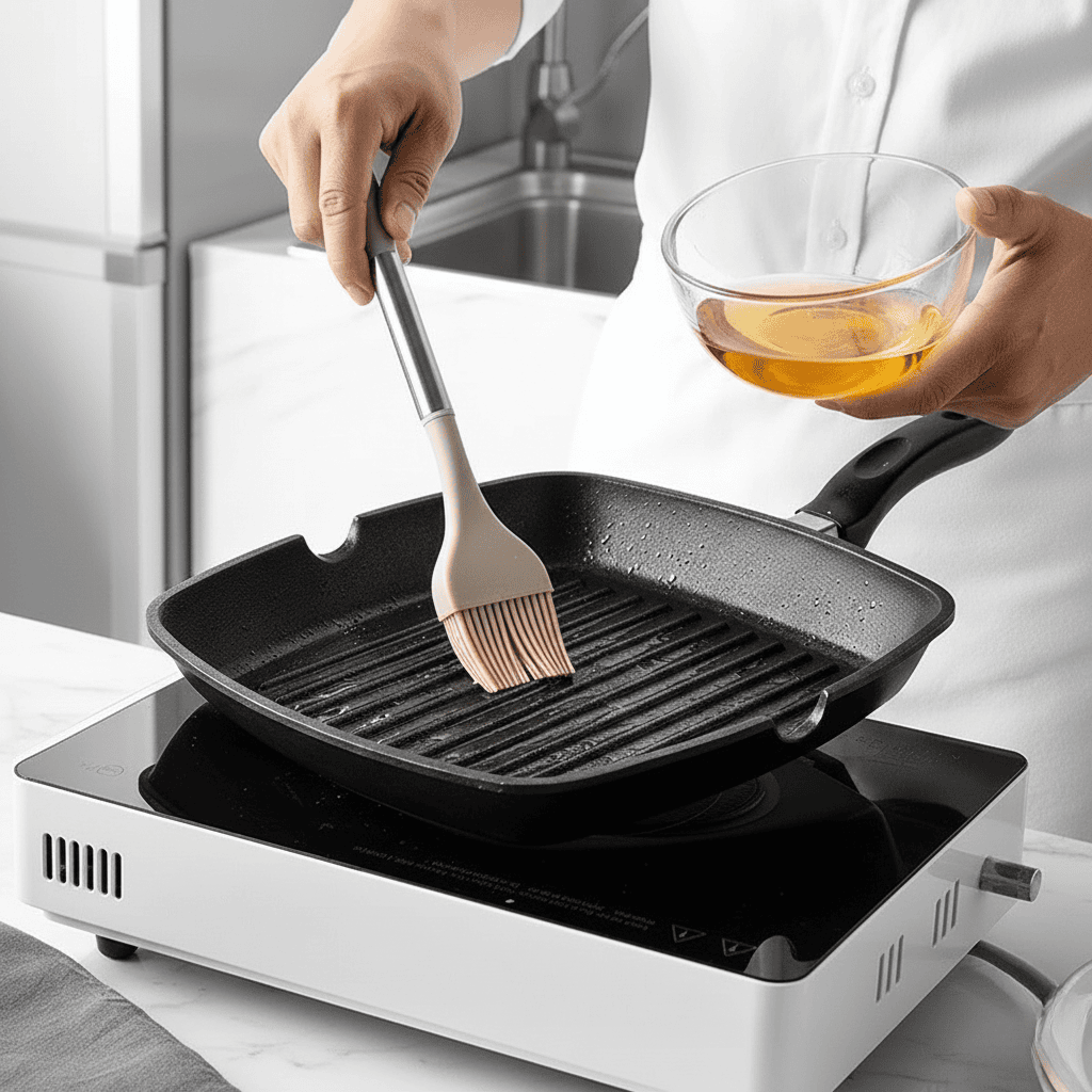 BowLift | Kitchen utensil set in wood look with soft silicone tips