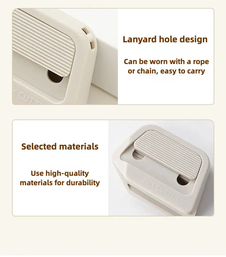 BowLift | Ceramic box cutter – With automatic blade retraction & magnet function