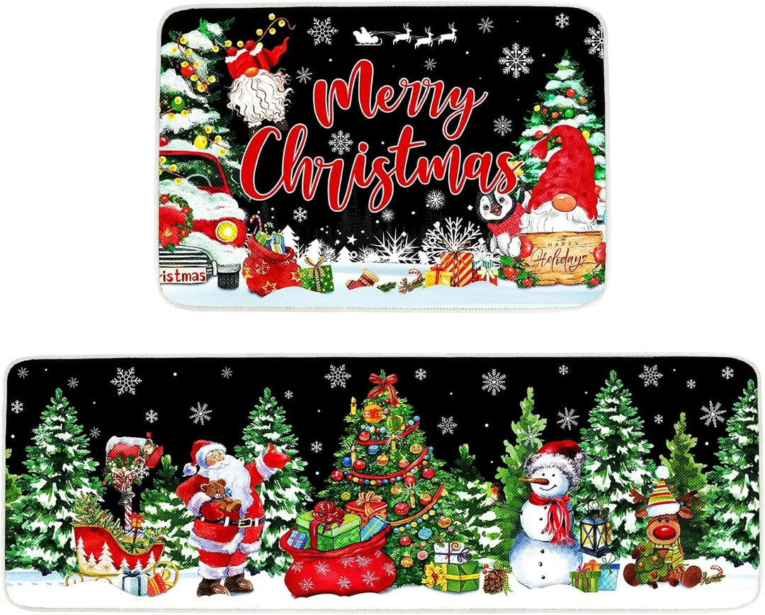 BowLift | Vloermat met Kerstthema – Gingerbread Man Ontwerp voor Keuken of Voordeur