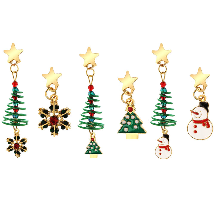 BowLift | Bellora Kerst Oorbellen – Goudrode Belvormige Oorbellen, Lichtgewicht & Feestelijke Sieraden voor Vrouwen en Meisjes