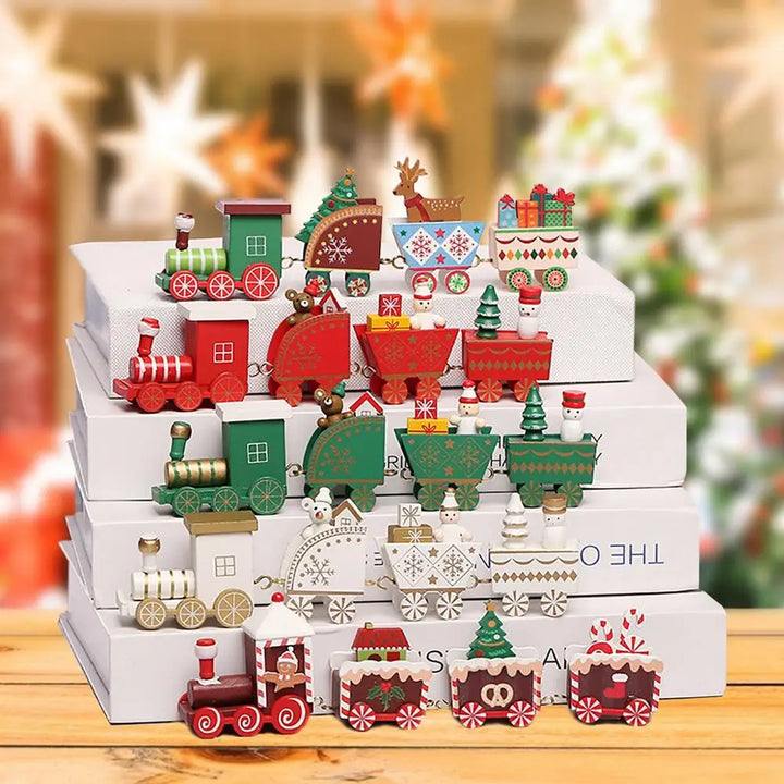 BowLift | Kerst Trein Decoratie – Houten of Plastic Kersttrein voor een Feestelijke Sfeer