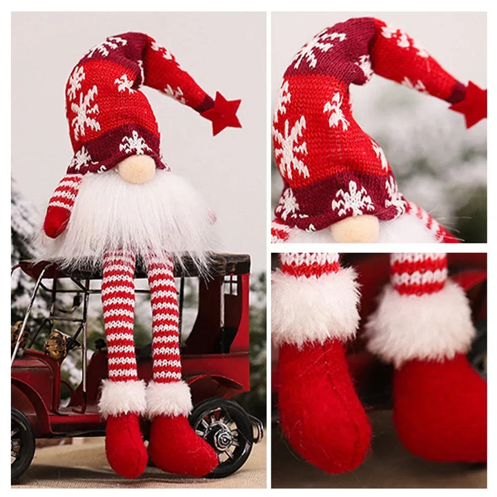 BowLift | Kerstdecoratie met LED-licht – Gezichtsloze Pop van Pluche voor Sfeervolle Feestdagen