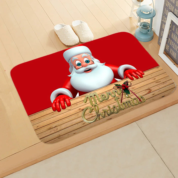 BowLift | Kerstmat met Kerstman – Feestelijke Deurmat voor Binnen en Buiten