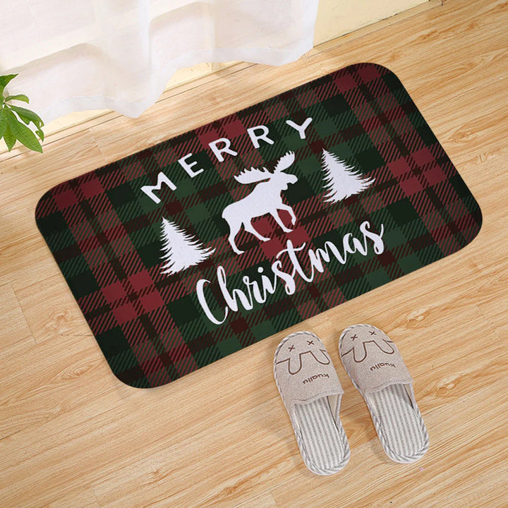 BowLift | Kerstmat met Kerstman – Feestelijke Deurmat voor Binnen en Buiten
