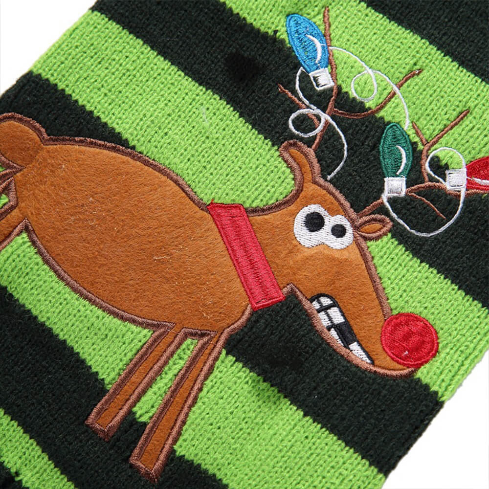 BowLift | Christmas Sweater for Dogs - Festive Reindeer with Various Prints