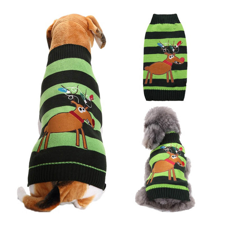 BowLift | Christmas Sweater for Dogs - Festive Reindeer with Various Prints