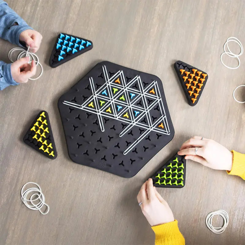 BowLift | Chain Triangle Strategy Game – elegant thinking game for 2–4 players