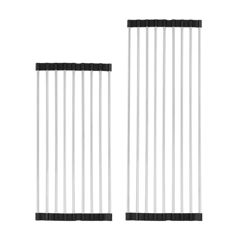 Draining rack for the kitchen made of stainless steel – SinkRack – foldable – for pans and other dishes – draining board Bowlift