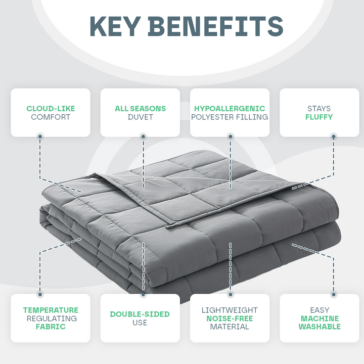 BowLift | All Seasons Cloud-Soft Duvet | Gentle on Skin, Cozy & Breathable for Twin, Full, Queen, King Sizes