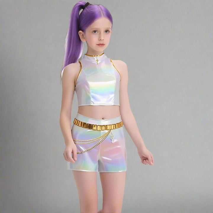 BowLift | Kpop Halloween Costume Girls Holographic Outfit