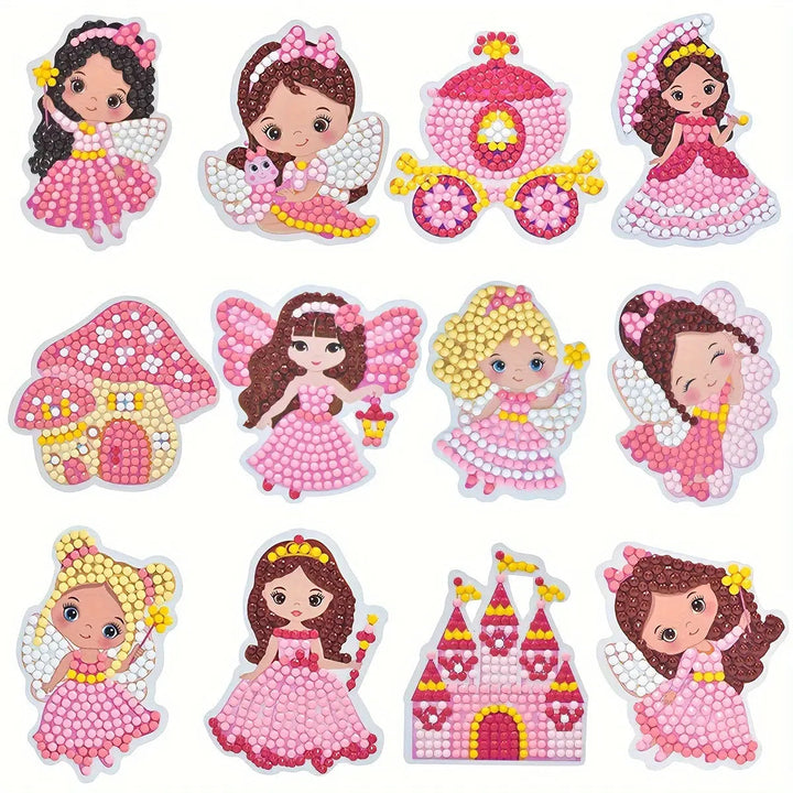 BowLift | Child-friendly Diamond Sticker Set – With non-toxic Glitter Stones