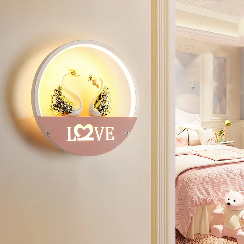 Wall light children's room – Creative LED night light wall lamp with bracket | Bowlift