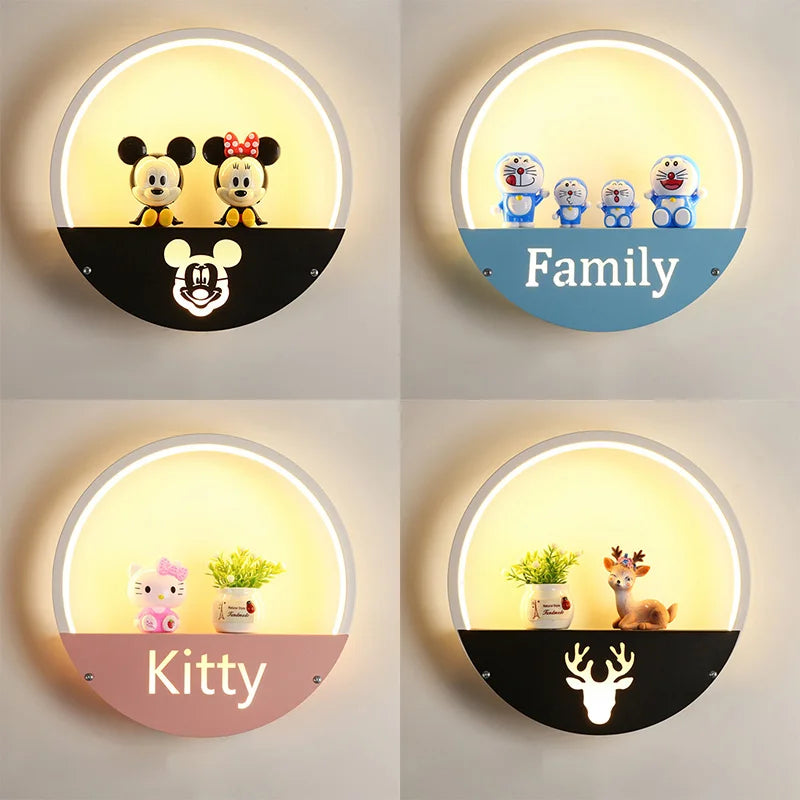 Wall light children's room – Creative LED night light wall lamp with bracket | Bowlift
