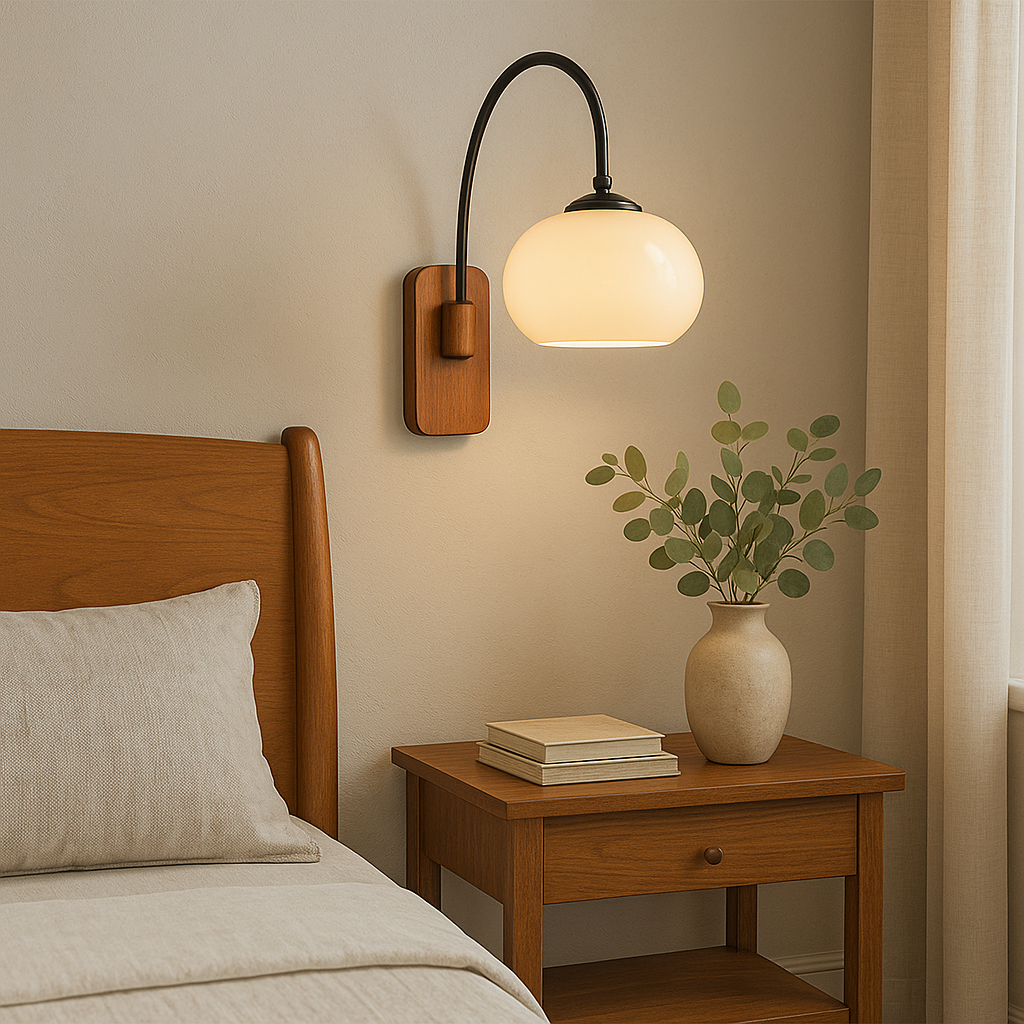 BowLift | Bauhaus Khaki Rotating Wall Lamp – Designer Wall Lamp with Metal Finish in Khaki Shade
