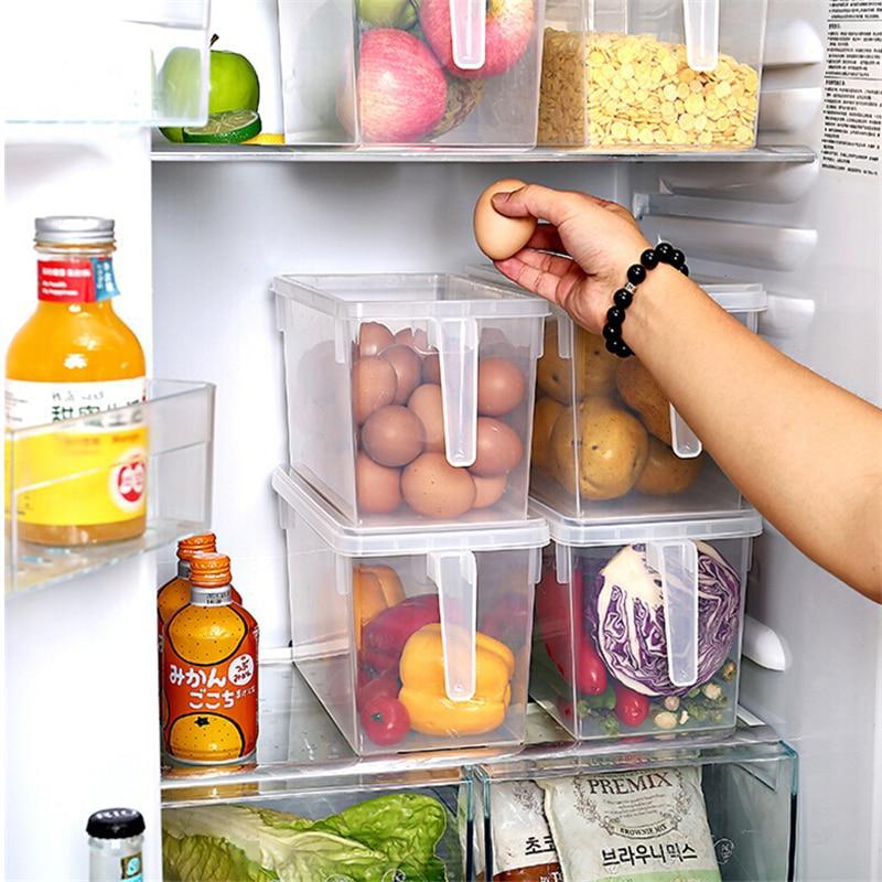 BowLift | Kitchen Transparent PP Storage Box Grains Beans Storage Contain Sealed Home Organizer Food Container Refrigerator Storage Boxes