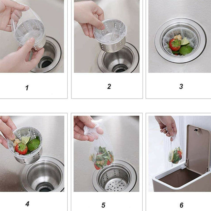 Kitchen Sink Disposable Straine Trash Bags | Bowlift