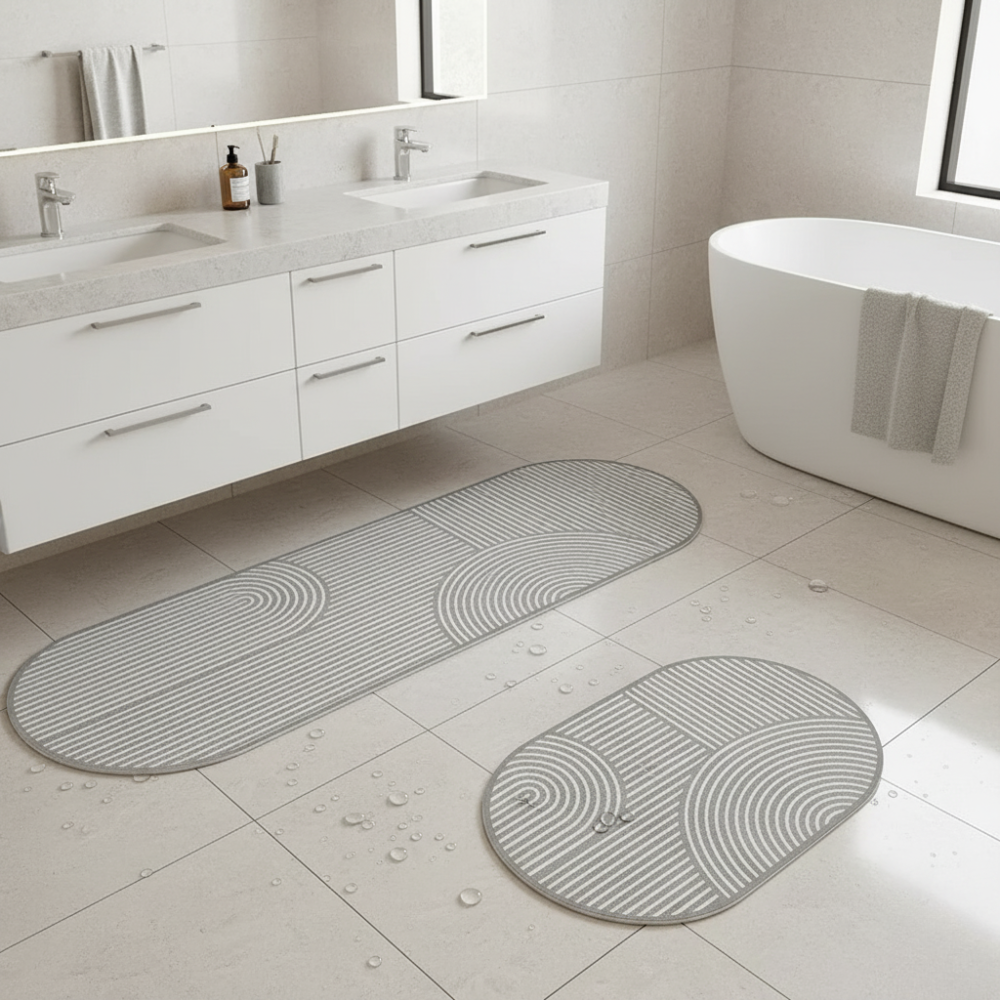 BowLift | Kitchen Mat Absorbent Non Slip Soft Bathroom Floor Rug