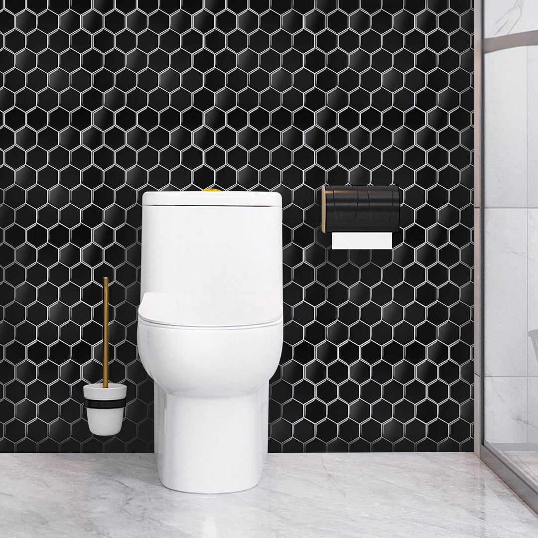 Self-adhesive tiles 10-piece set hexagon | Bowlift
