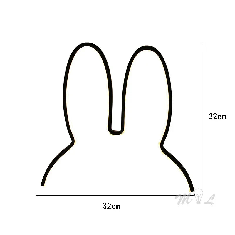 USB Rechargeable Rabbit Night Light with Ambient Lighting - BunnyLight | Bowlift