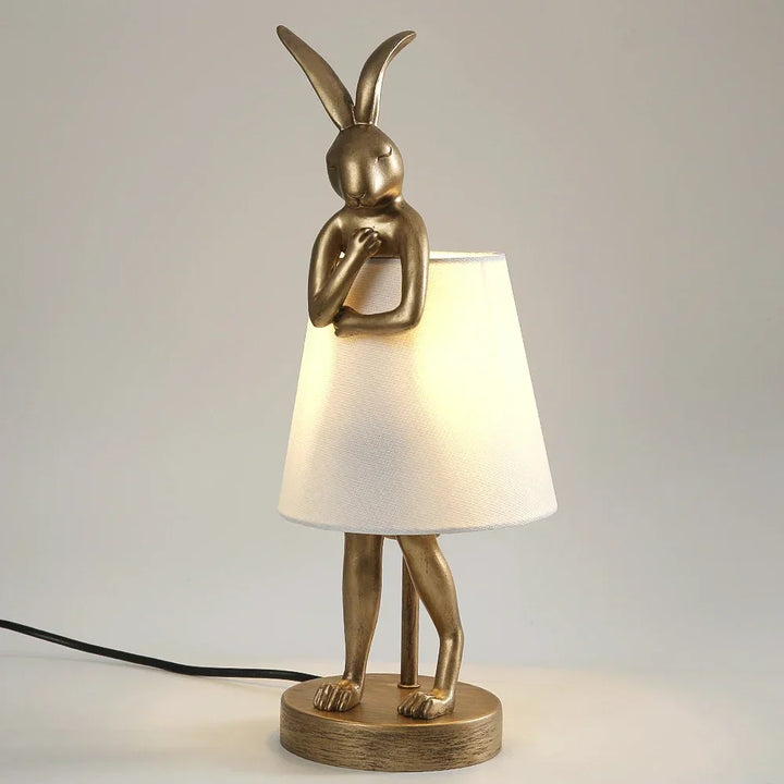 Rabbit Table Lamp – Dimmable LED Night Light in Modern Design for Kids' Room & Living Room | Bowlift