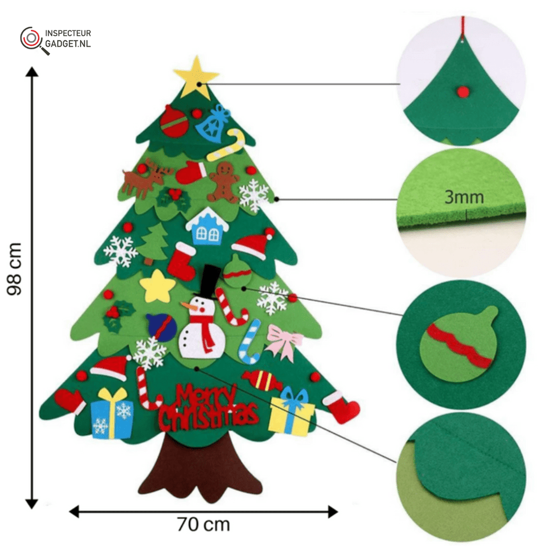 BowLift | TreeJoy Craft Christmas Tree – Creative DIY Christmas Tree for Kids made of Felt