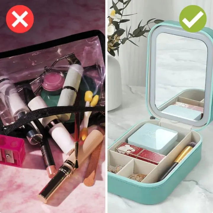 BowLift | Cosmetic case with LED mirror – Makeup & Organize anywhere