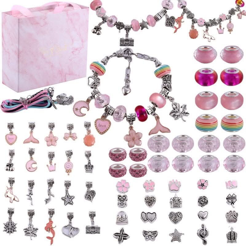 BowLift | Creative Bracelet Craft Kit for Girls with Sparkling Charms