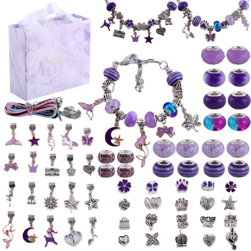 BowLift | Creative Bracelet Craft Kit for Girls with Sparkling Charms