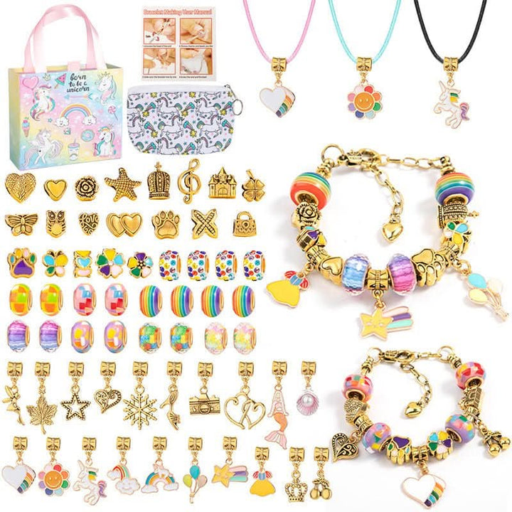 BowLift | Creative Bracelet Craft Kit for Girls with Sparkling Charms