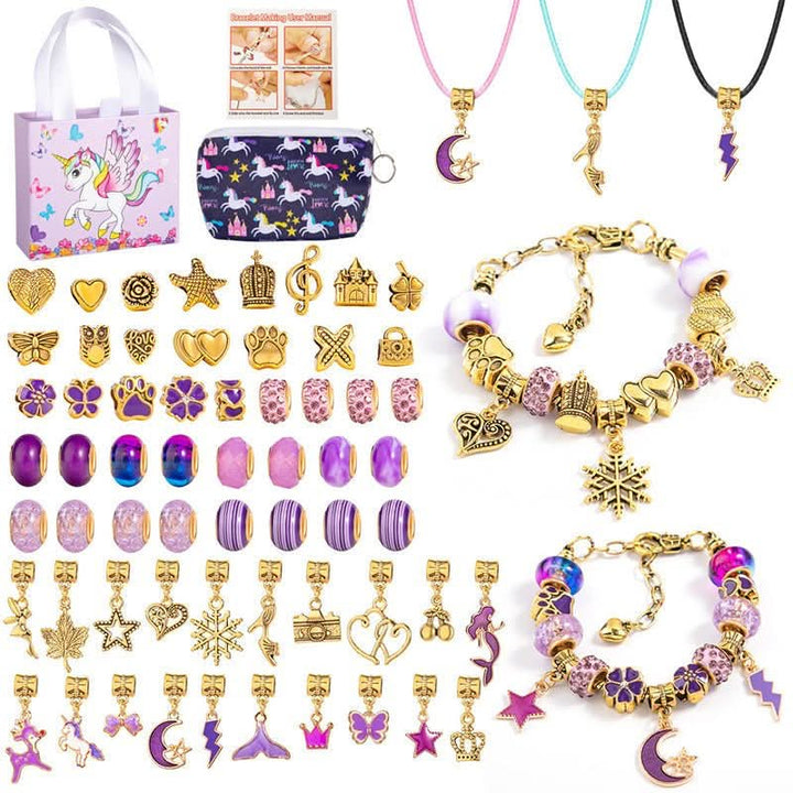 BowLift | Creative Bracelet Craft Kit for Girls with Sparkling Charms