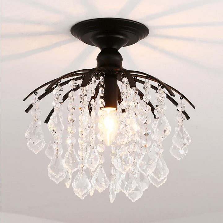 BowLift | LED Crystal Chandelier for Bedroom and Living Room with Adjustable Height – Elegant Design, Soft Light