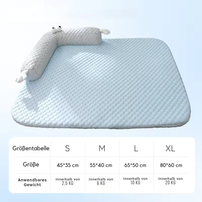 Cooling pet bed with neck support Bowlift