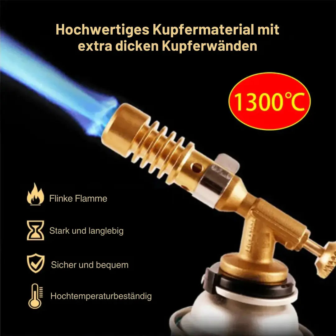 BowLift | Copper Gas Burner Portable – Safe Ignition Thanks to Safety Lock