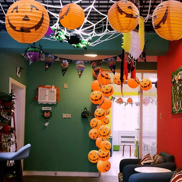 BowLift | Pumpkin Paper Lantern | Halloween Decoration for Parties