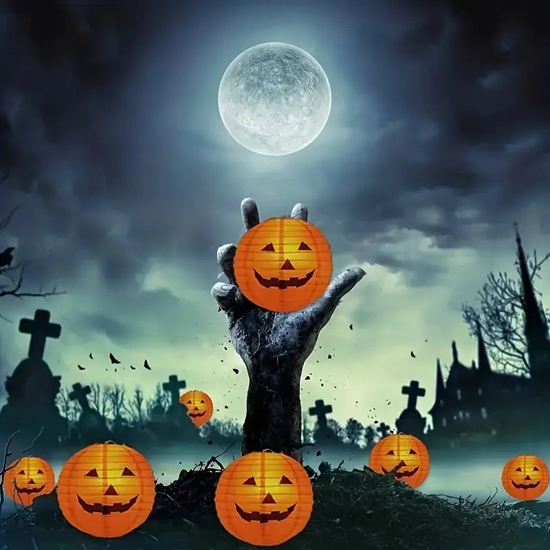 BowLift | Pumpkin Paper Lantern | Halloween Decoration for Parties