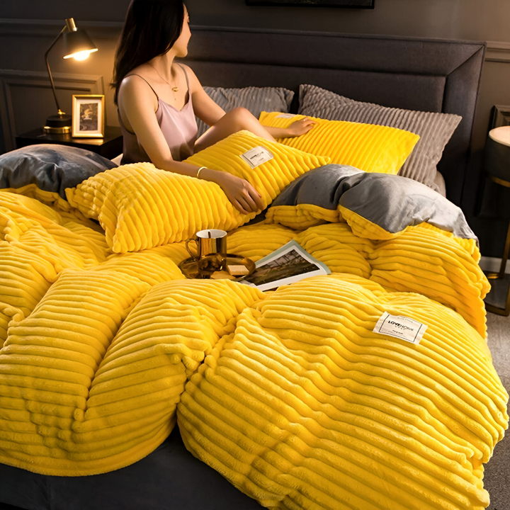 BowLift | Warm & Soft Flannel Duvet Cover Set