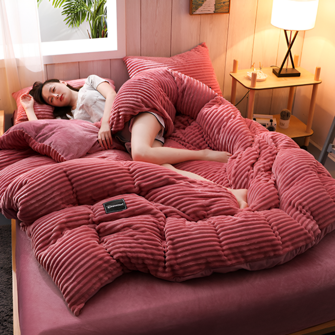 BowLift | Warm & Soft Flannel Duvet Cover Set