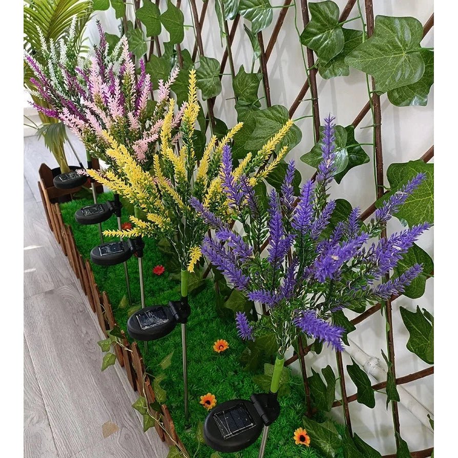 BowLift | Solar lavender lights for romantic garden lighting