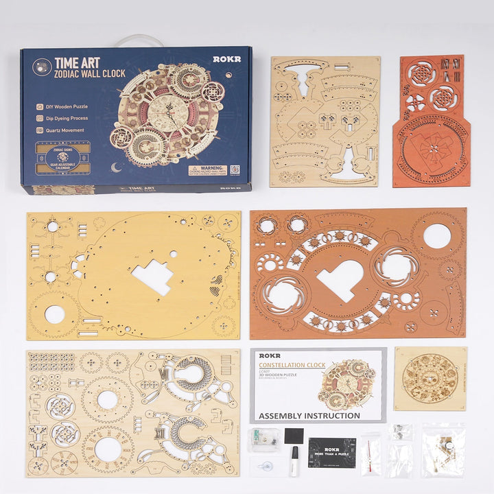 Zodiac Wall Clock and Calendar Bowlift