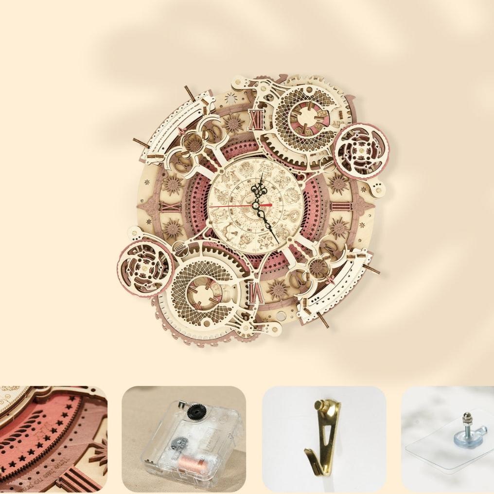 Zodiac Wall Clock and Calendar Bowlift