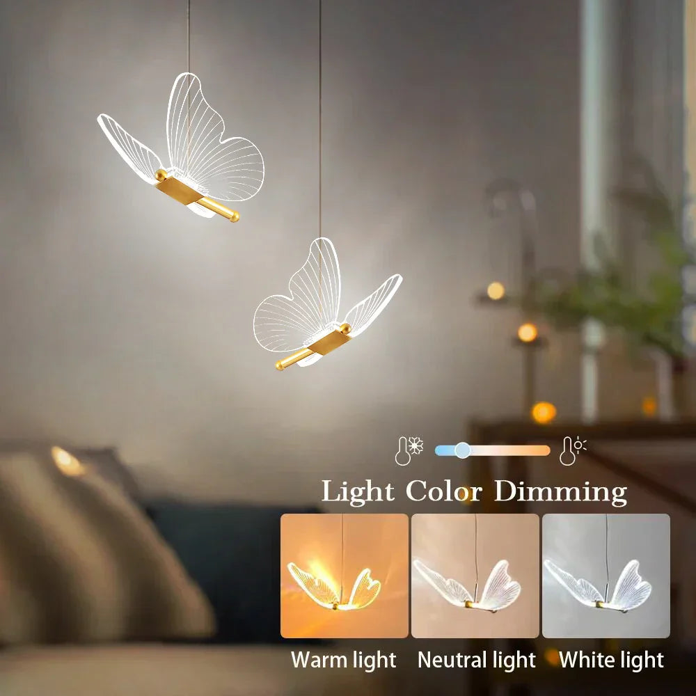 BowLift | ButterGlow - LED Butterfly Pendant Lamps