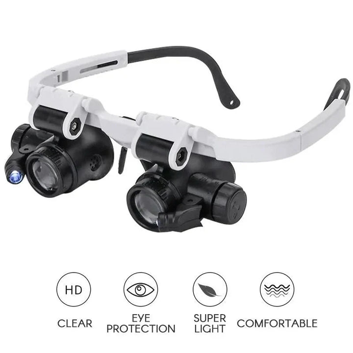 BowLift | LED Magnifying Glasses with 8x, 15x, and 23x Magnification for Detailed Viewing and Precision Work