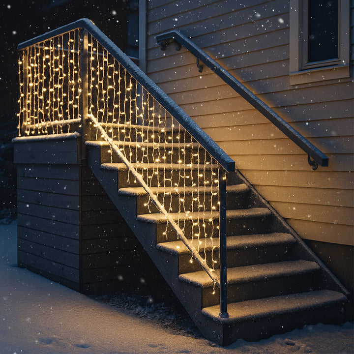 Fairy lights with icicles 95 LED 3 meters, warm white | Bowlift