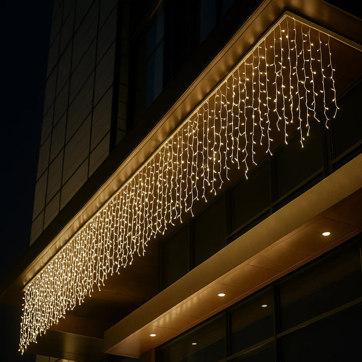 Fairy lights with icicles 95 LED 3 meters, warm white | Bowlift