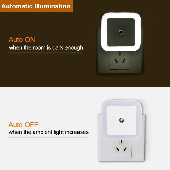 BowLift | LED Night Light Mini Light Sensor Control 110V 220V EU US Plug Energy Saving Lamp For Children Kids Living Room Bedroom Lighting